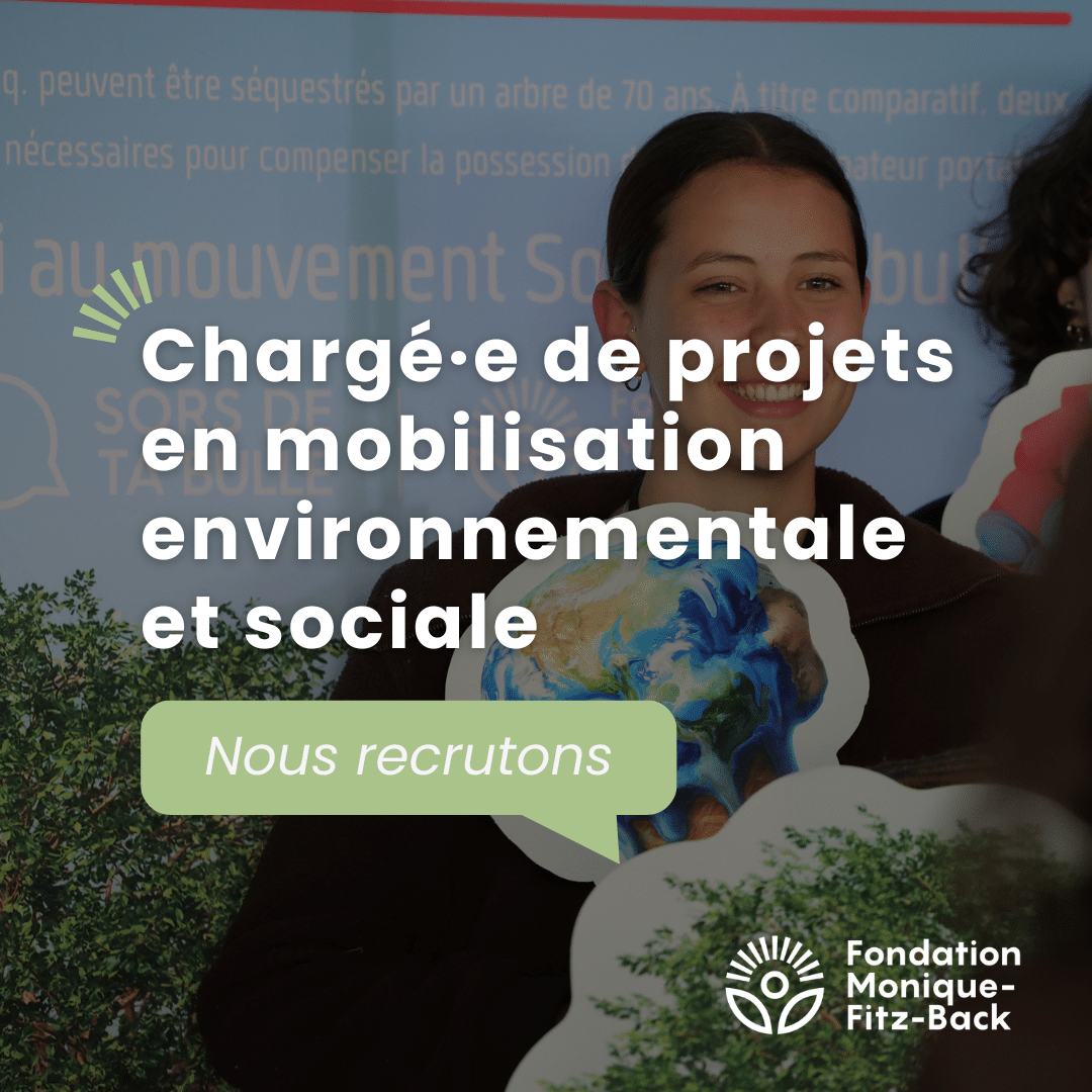 Offre d’emploi | Chargé∙e de projets en mobilisation environnementale et sociale