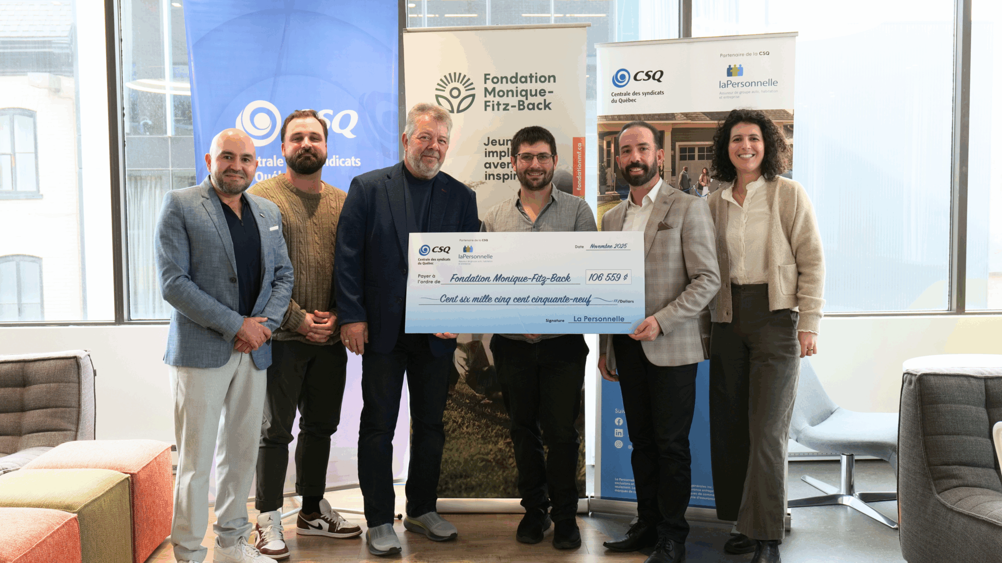 La Personnelle remet 106 559 $ à la Fondation Monique-Fitz-Back