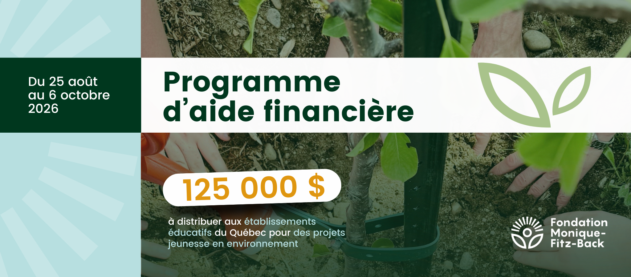 LANCEMENT | 125 000 $ pour soutenir l’engagement environnemental des jeunes du Québec